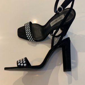 Steve Madden Studded Suede Heeled Sandals
